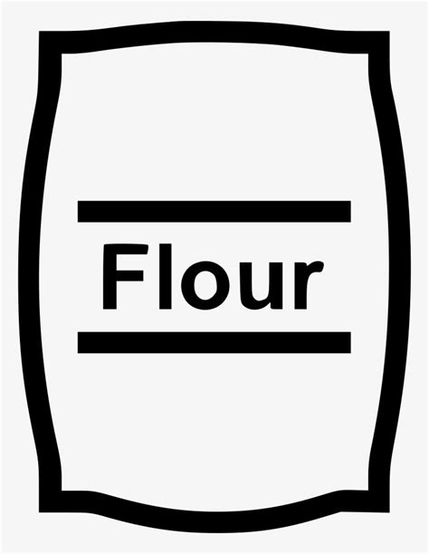 Flour Bag Comments - Black And White Flour Clipart - 752x980 PNG Download - PNGkit