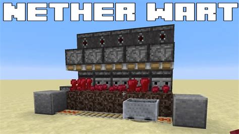 Minecraft - Simple Automatic Nether Wart Farm - Fully AFKable - Tutorial - YouTube