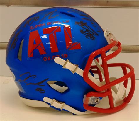 Lot Detail - Super Bowl LIII Mini Helmet Signed by 9