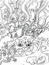 Trippy Shroom Coloring Pages At GetColoringscom  Free Printable sketch template