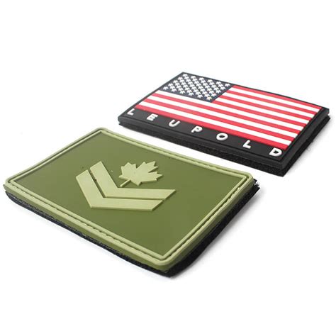 Custom 3D Soft PVC Rubber Small American Flag Patches | DOYLabel