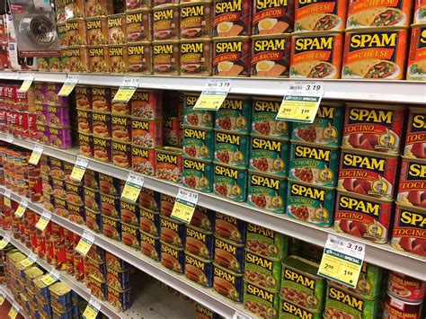 All these flavors of Spam in Hawaii : r/mildlyinteresting