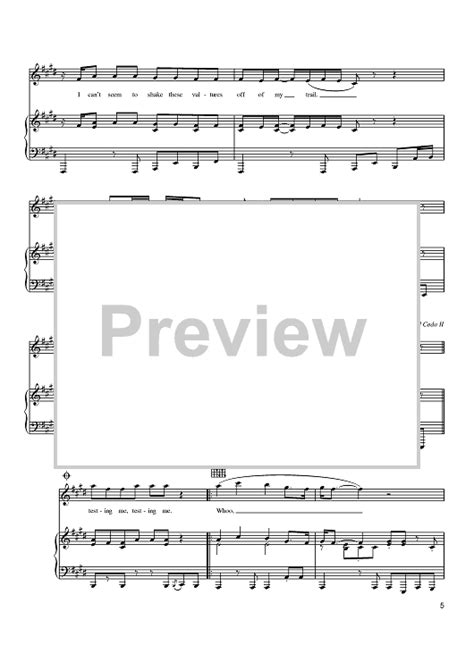 Vultures" Sheet Music by John Mayer for Piano/Vocal/Chords - Sheet ...