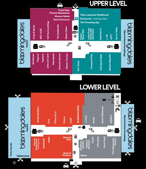 Great Lakes Crossing Mall Map