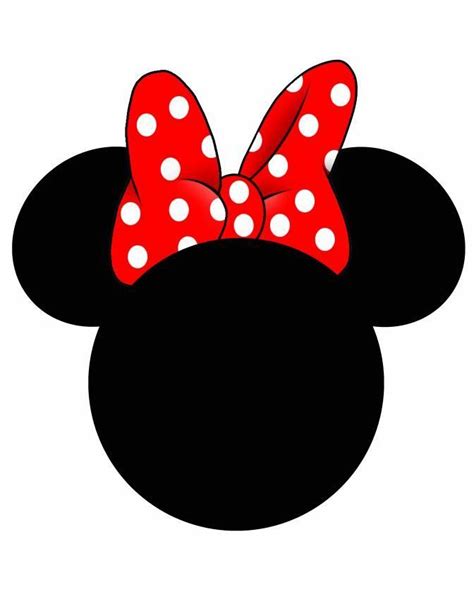 Minnie Bow - 3600x4659px | Minnie mouse silhouette, Minnie mouse ...