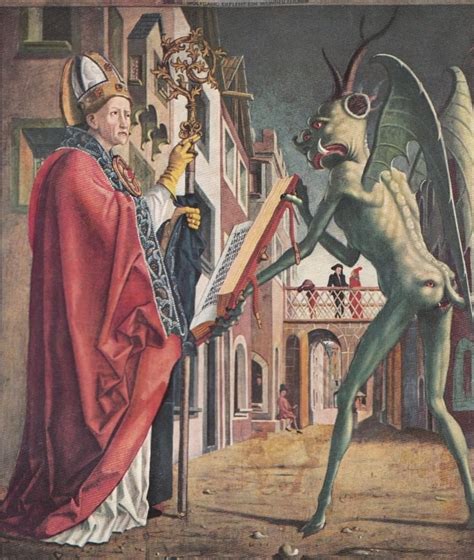 German Painting St. Wolfgang & the Devil Poster Print by Michael Pacher (24 x 36) - Walmart.com ...