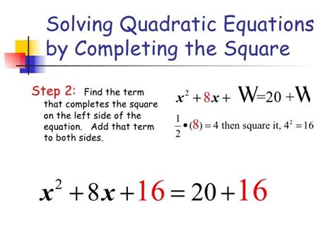 How To Solve Equations By Completing The Square Calculator - Tessshebaylo