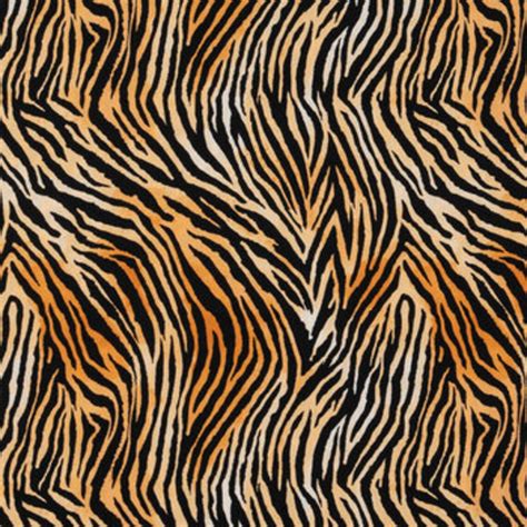 Tiger Fabric Cotton Fabric Animal Fabric Striped Fabric | Etsy