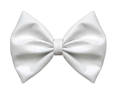 White Leather Hair Bow – Bow Me Up