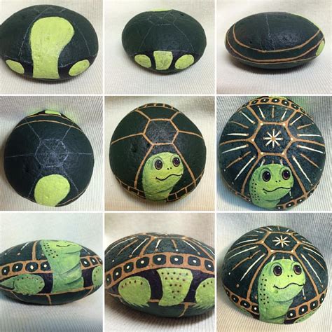 RockinArt58 on Instagram: "#Paint a #Turtle on a Rock for Your Patio! These can be any color and ...