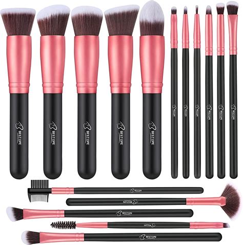 Makeup Brushes Makeup Brush Set - 16 Pcs BESTOPE PRO Premium Synthetic ...