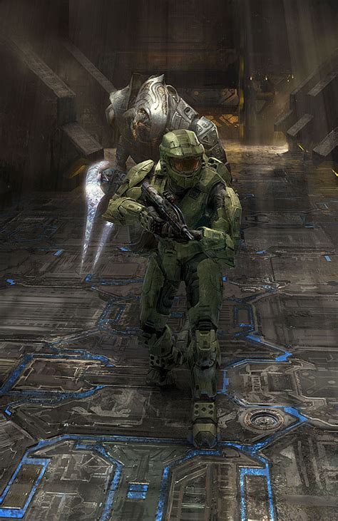 Arbiter & Master Chief Art - Halo 2 Art Gallery