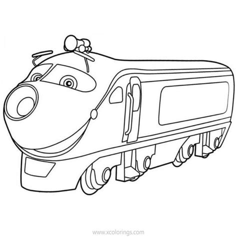 Chuggington Coloring Pages Action Chugger - XColorings.com