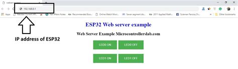 ESP32 Web server in Arduino IDE - Contol GPIOs and LEDs