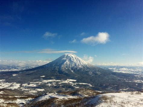 This is Mount Yotei in Hokkaido : japan