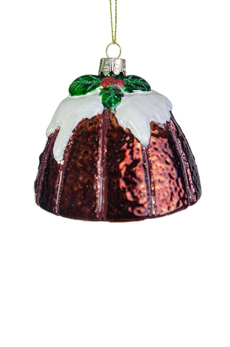 Christmas Pudding Glass Ornament - Etsy