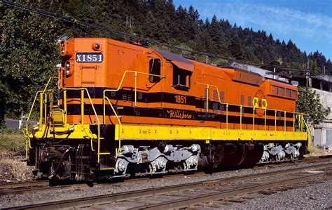 Portland & Western Railroad, Locomotive: EMD SD9, Location: Linton, Oregon, USA, Locomotive PWR ...