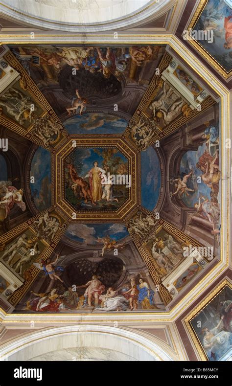 Ceiling in hall Vatican museums Rome Italy Stock Photo - Alamy