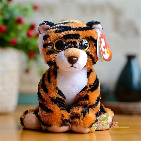 Hot Sale Ty Beanie Boos Big Eyes tiger PlushToy Doll Stuffed Animal ...