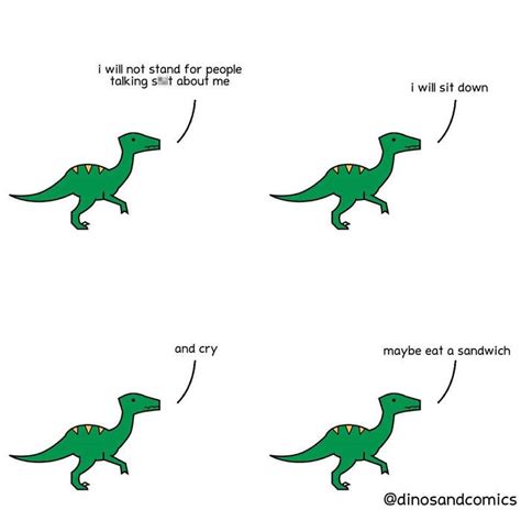 Funny-Relatable-Dinosaur-Comics | Funny doodles, Cute comics, Relatable