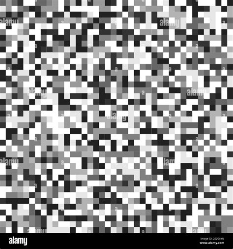 TV screen noise pixel glitch seamless pattern texture background vector illustration. Analog TV ...