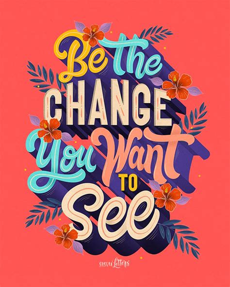 40 Inspiring Lettering Quote Designs with Quirky Messages Strong Typography, Typography Letters ...