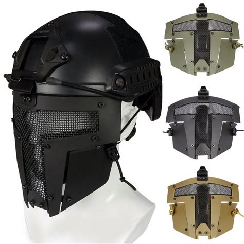 Tactical Gear Military Face Mask Airsoft Full Face Hunting Mask Helmet ...