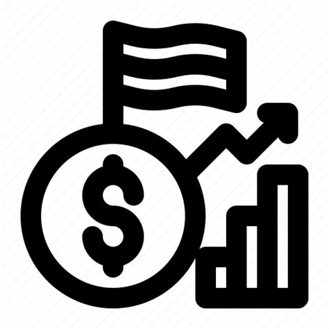 Economic, growth, country, gross, domestic, product, gdp icon ...