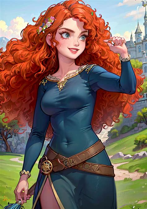 Merida (Brave) Disney Princess, by YeiyeiArt - v1.0 | Stable Diffusion ...