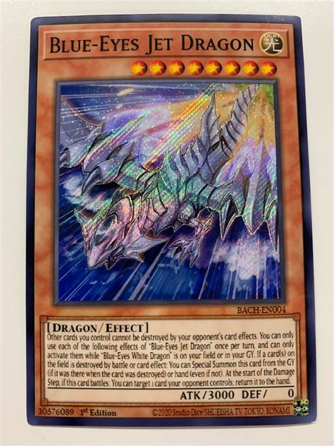 Blue-eyes Jet Dragon Secret Rare Orica PROXY - Etsy