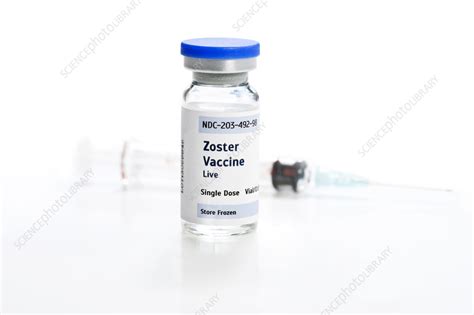 Herpes zoster shingles vaccine - Stock Image - F035/9632 - Science ...