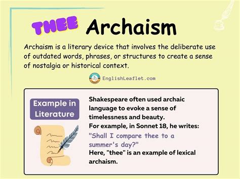 Archaism Examples in Literature | Sentimental Archaism & Subversive ...