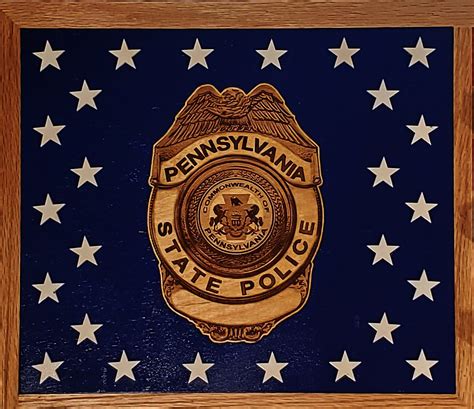 Pennsylvania State Trooper State Police Badge Challenge Coin Display ...