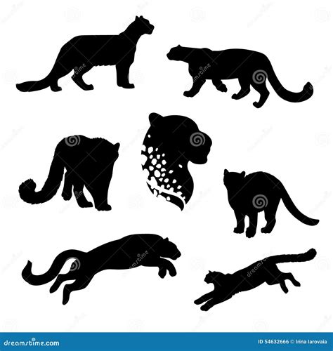 Snow Leopard Silhouette