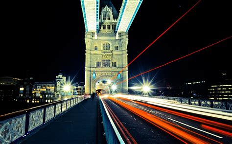 Download Architecture Light Night Time Lapse United Kingdom London England Man Made Tower Bridge ...