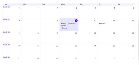 Not able to show weeks in a separate column in fullcalendar v5 · Issue #5801 · fullcalendar ...