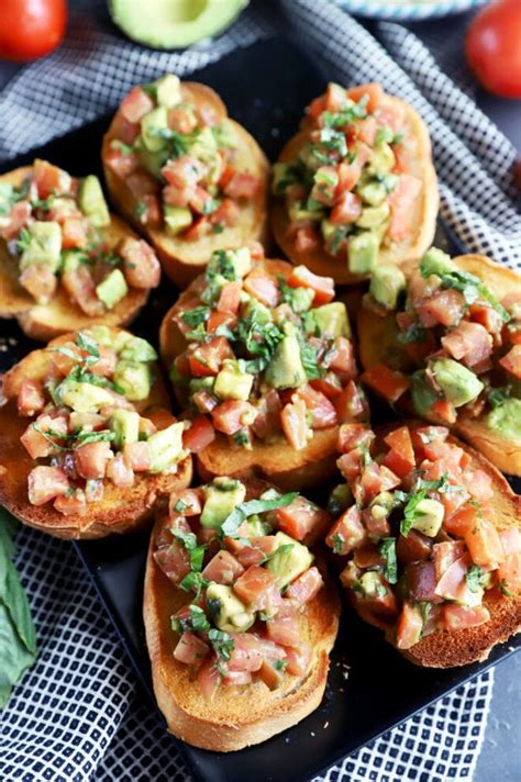 Homemade Avocado Bruschetta Recipe | Cake 'n Knife