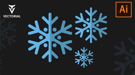 How to make a Snowflake in Adobe illustrator 2020 - YouTube