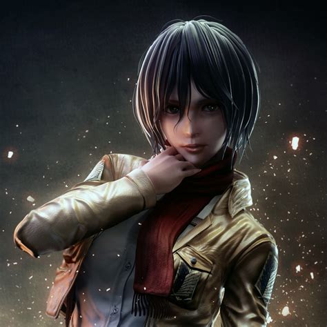 2932x2932 mikasa ackerman, attack on titan, intelligence legion Ipad Pro Retina Display ...