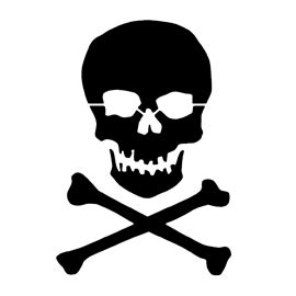 Skull and Crossbones Stencil | Free Stencil Gallery