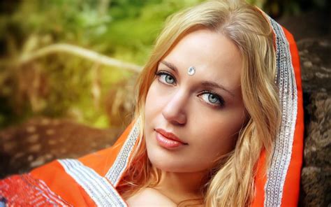 face, , Indian, Girl, Blonde, Portrait Wallpapers HD / Desktop and ...