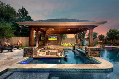 Pool House Designs With Outdoor Kitchen - Image to u