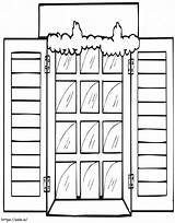 Window Free Printable coloring page sketch template