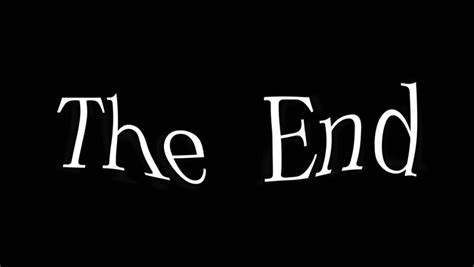 The End Text Animation Black And White Stock Footage Video 2624792 - Shutterstock