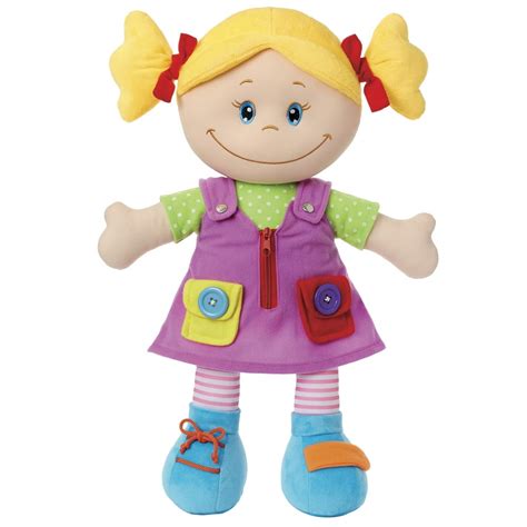 20" Rag Doll, Learn-to-Dress, Plush, Educational, Developmental Toy - Walmart.com - Walmart.com