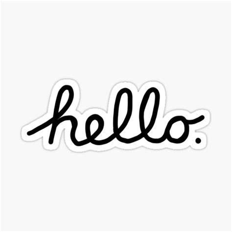 "Hello Apple" Sticker by bryanduc | Redbubble