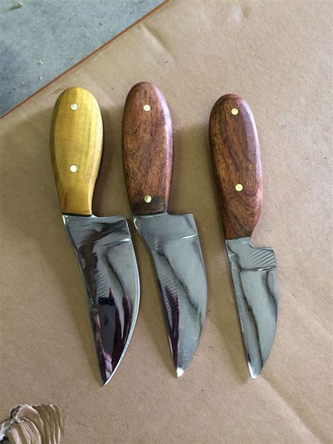 My dad who is a farrier made these out of a rasp. | Handmade knives, Knives and tools, Knife