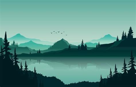 Lake Vector Art, Icons, and Graphics for Free Download