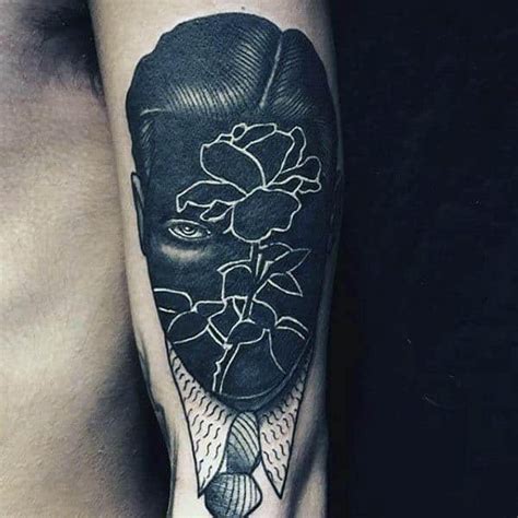 60 Negative Space Tattoo Designs For Men - Manly Ink Ideas