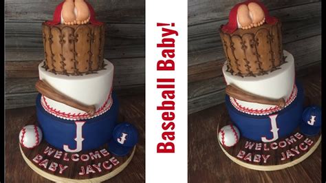 Making A Baseball Baby Shower Cake! - YouTube